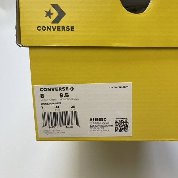 Converse x GOLF le FLEUR One Star Slip Pro Shoes Slip-On Black Women Sz 9.5 NEW - Picture 11 of 13